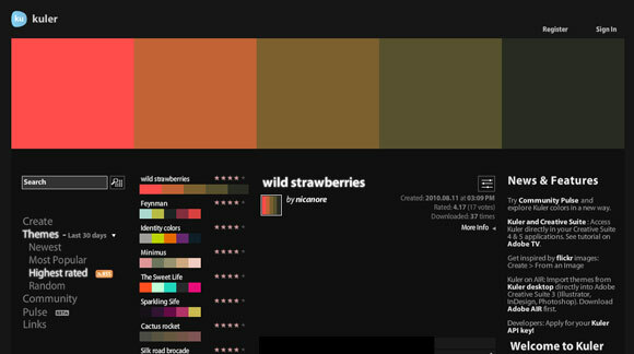 palet warna web