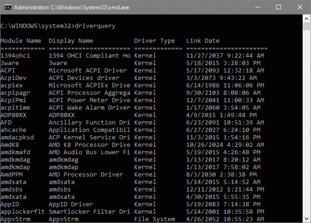 Perintah Essential Windows CMD Yang Harus Anda Ketahui driverquery