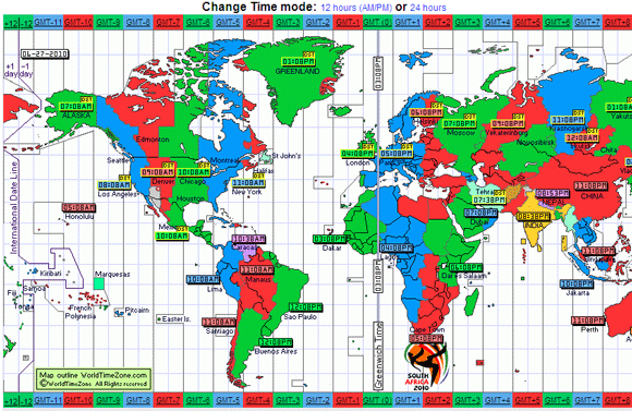 zona waktu internasional