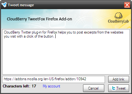2_tweetfox-message twitter addon firefox