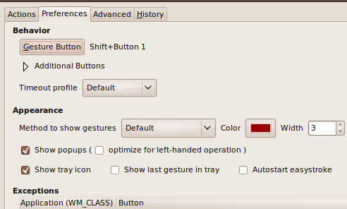 mouse gestures linux