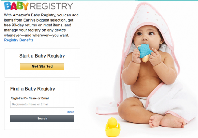 registrasi bayi utama amazon