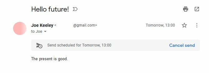 Batalkan email terjadwal di Gmail