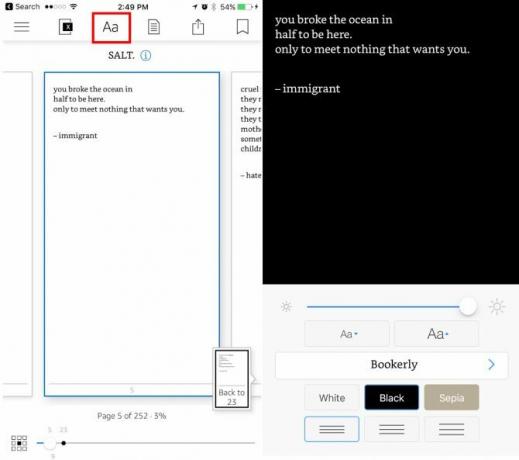 Aplikasi Populer Ini Mendukung Mode Malam di iOS Kindle Night Mode e1496343087934