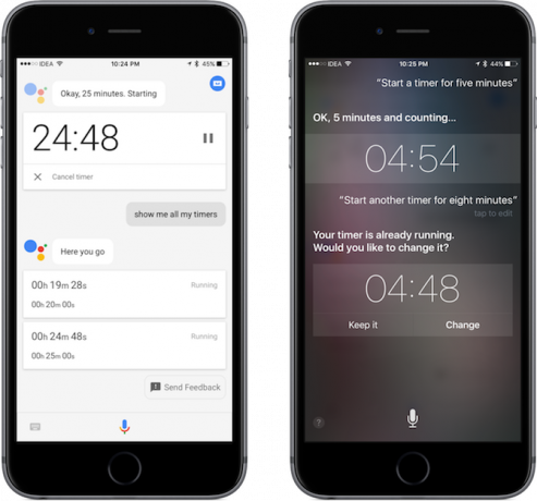 timer google asisten iphone