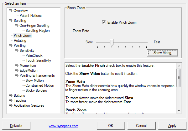 fitur touchpad windows 7