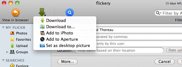 Akses Total ke Akun Flickr dari Mac Anda [MakeUseOf Giveaway] unduhan flickery