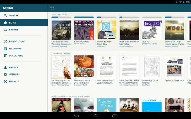 Scribd-Harper-Collins-netflix-untuk-buku-android