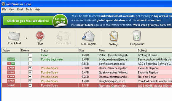 4 Pemblokir Spam Freeware Teratas yang Sebenarnya Berfungsi sebagai mesin pencuci surat