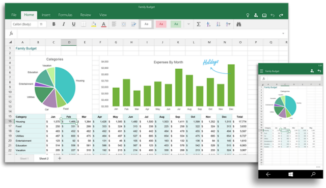 Excel Windows 10