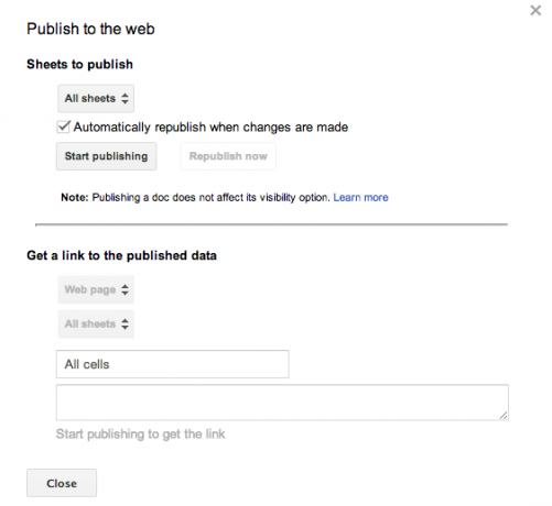 Cara Mengimpor Data Dari Google Spreadsheets Lain Google Spreadsheet Memublikasikan Data