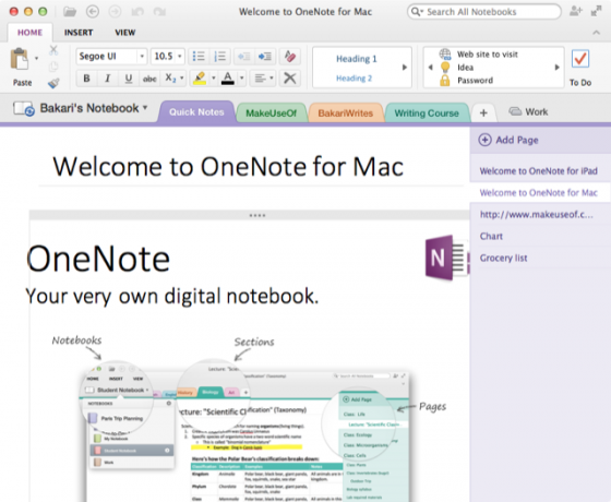 Antarmuka OneNote