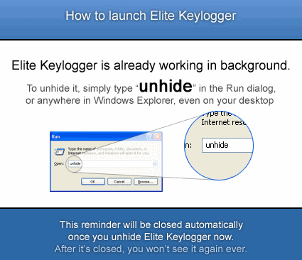 Instruksi Elite Keylogger