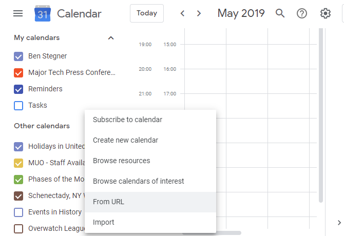 Impor File Kalender Google