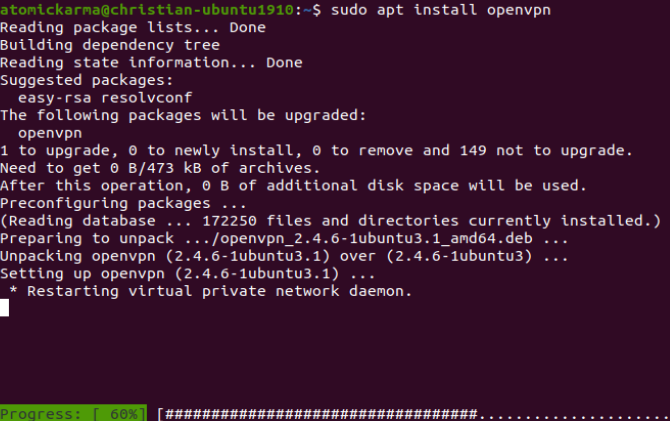 Cara Memasang Klien VPN di Ubuntu Linux vpnp linux vpn openvpn instal