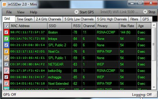 Analisis dan Plot Jaringan Wi-Fi Lokal Dengan inSSIDer inssider8