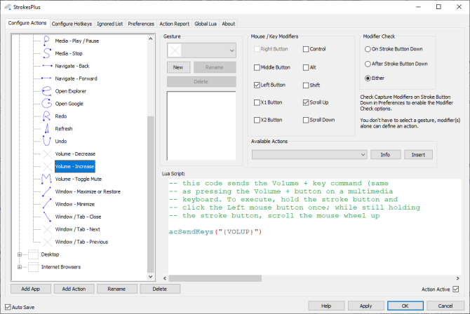 windows 10 volume kontrol strokeplus