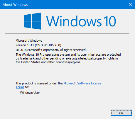 Windows 10 Versi 1511