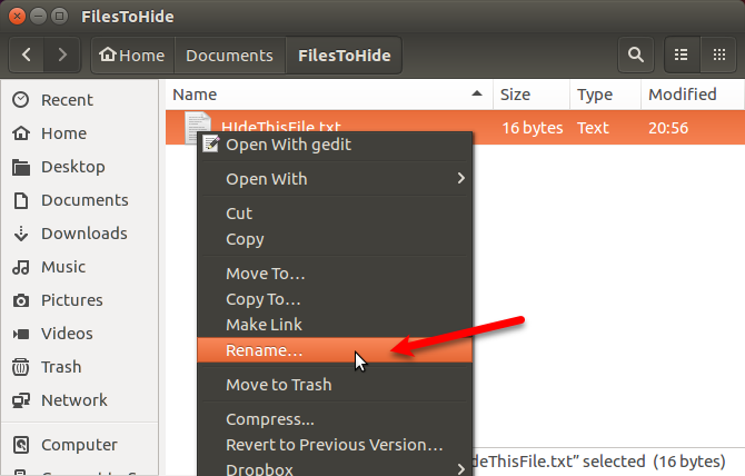 Ganti nama file di Nautilus di Ubuntu