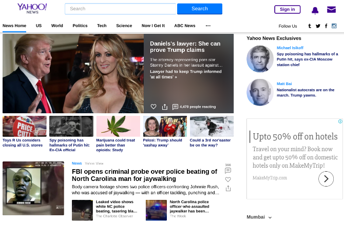 alternatif google - yahoo news