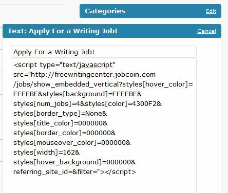 Dapatkan Pembayaran Rujukan Dengan memposting Daftar Pekerjaan yang Relevan di Website Anda, jobcoin10