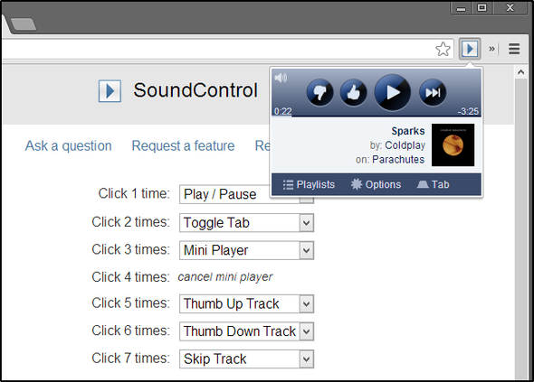 pandora chrome addon