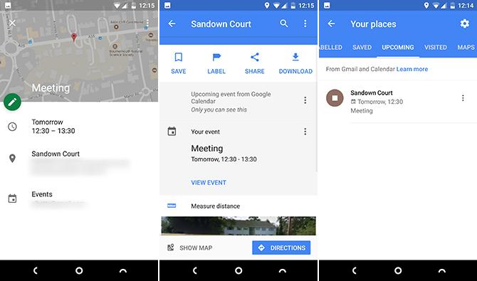 google maps integrasi kalender android gmail