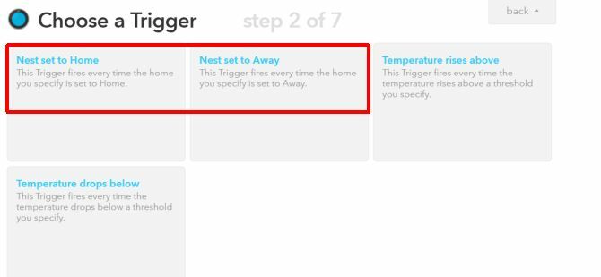 Nest Smart Thermostat Resep IFTTT untuk Fitur Auto-Away