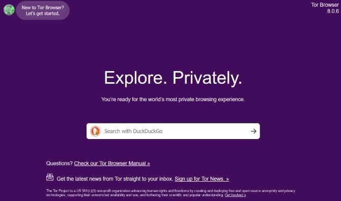 Tor Private Browser DuckDuckGo Mesin Pencari