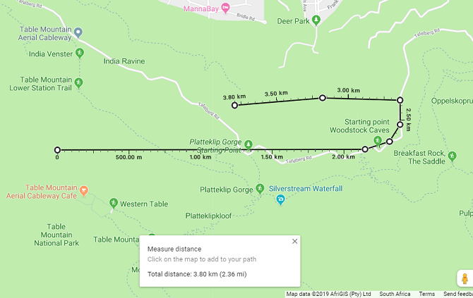 google maps mengukur jarak beberapa titik