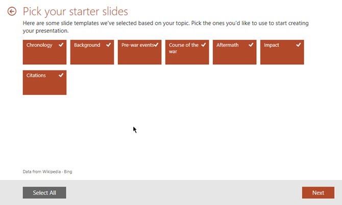 PowerPoint QuickStarter Secara Instan Menjabarkan Presentasi Baru dan Memulai Anda dengan Benar PowerPoint Quickstarter Pilih Slide Starter