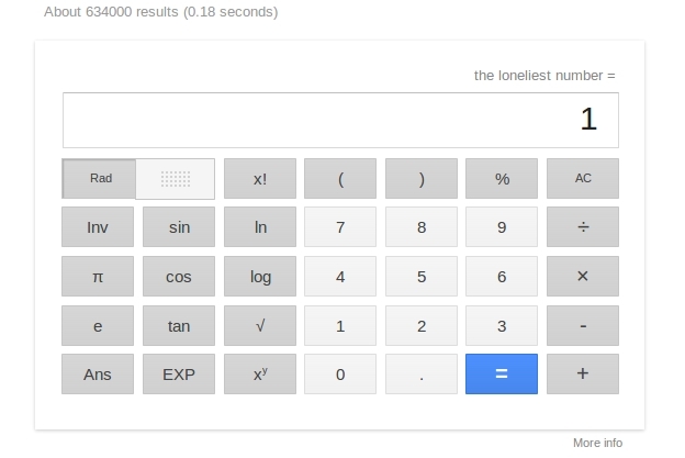 Google-Easter-Egg-Calculator-loneliest-number