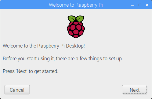 Fitur memulai baru Raspbian