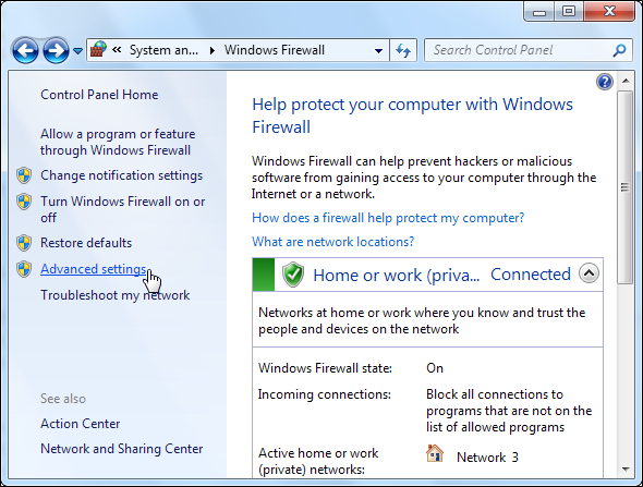 tentang windows 7 firewall 