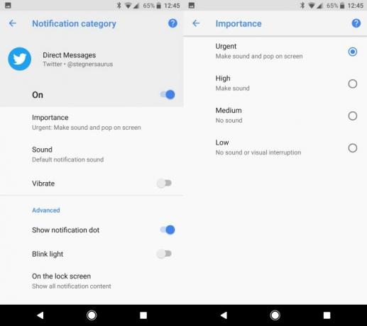 opsi kategori pemberitahuan oreo android