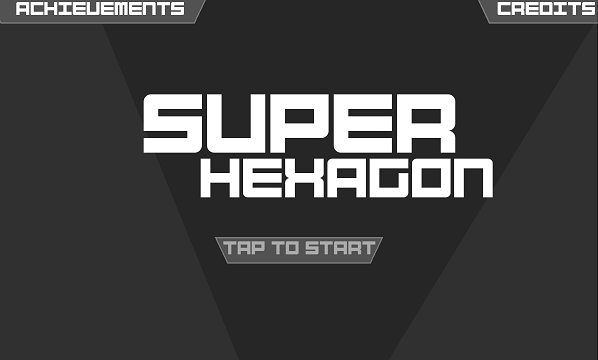 Layar Mulai Super Hexagon