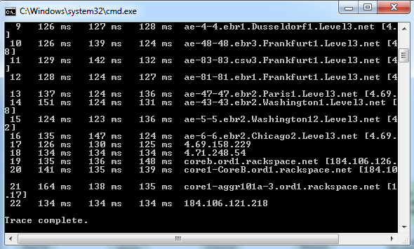 Traceroute Baris Perintah