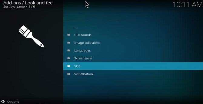 kodi unduh menu skin