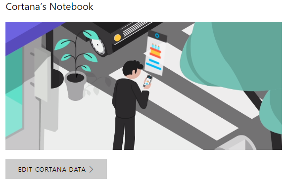 edit data cortana