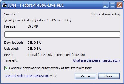 Unduh Torrent Tanpa Klien Via Torrent2Exe [Windows] 02 mengunduh torrent