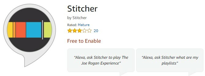 Stitcher untuk podcast gema amazon