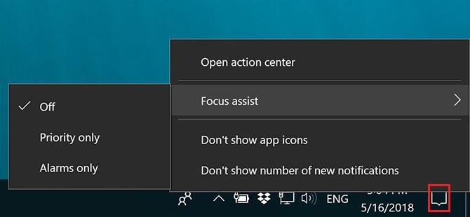 Cara Menggunakan Windows Focus Assist (Sebelumnya Quiet Hours) Focus Assist 2