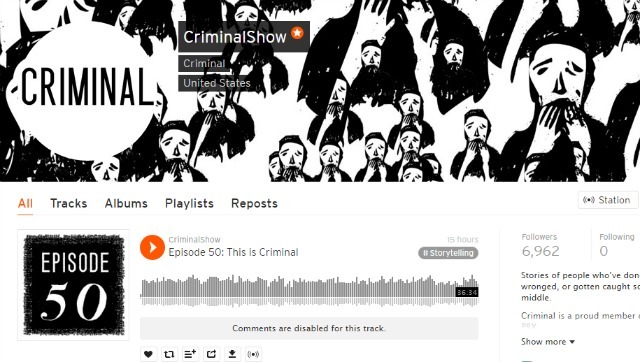 Podcast Kriminal di SoundCloud