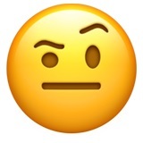 emoticon emoji skeptis