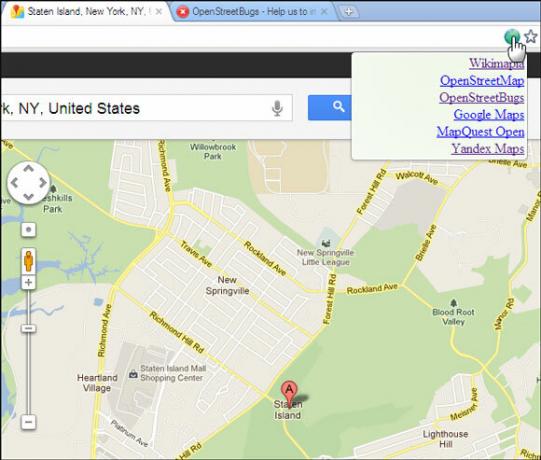 ekstensi google map chrome