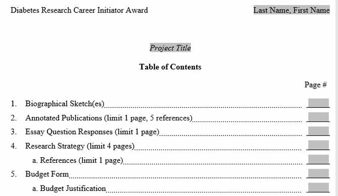 daftar isi proyek