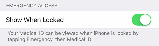 Tampilkan ID Medis Saat Terkunci di iphone