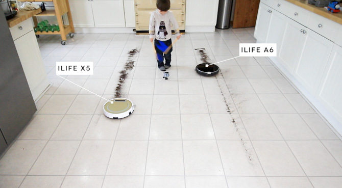 ILIFE A6 Robot Vacuum Review untuk tes dapur bersih garis A6