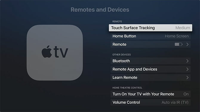 Pengaturan jarak jauh Apple TV