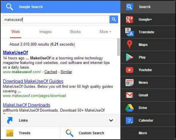 Menu Hitam: Akses Semua Layanan Google dalam Menu Tunggal Pencarian [Chrome ]1